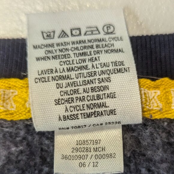 Victoria's Secret Pink Michigan Sweatshirt Size XS Navy Blue and Accessories - Picture 7 of 12